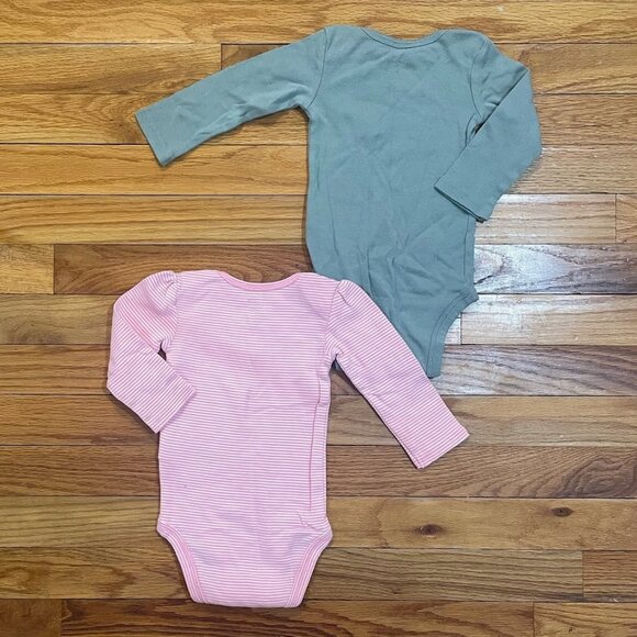 Girls 9 Month Long Sleeve Onesie 10-Piece Lot - Picture 3 of 11